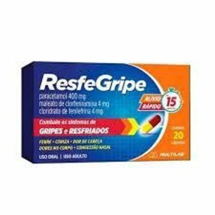 Resfegripe 400+4+4Mg C20 Cpr